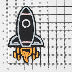 Термоаппликация светящаяся в темноте 'Ракета', Hobby&Pro