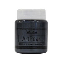 Краска акриловая ArtPearl, графит, 80мл Wizzart