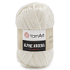 Пряжа YarnArt 'Alpine Angora' 150гр 150м (20% шерсть, 80% акрил) 330 белый