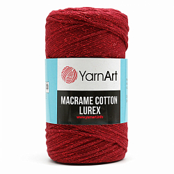 Пряжа YarnArt 'Macrame cotton Lurex' 250гр 205м (75% хлопок, 13% полиэстер, 12% металлик)