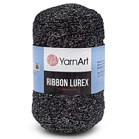 Пряжа YarnArt 'Ribbon Lurex' 250гр 110м (60% хлопок, 20% вискоза и полиэстер, 20% металлик) (723 асфальт)