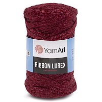 Пряжа YarnArt 'Ribbon Lurex' 250гр 110м (60% хлопок, 20% вискоза и полиэстер, 20% металлик) (739 красный)