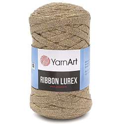 Пряжа YarnArt 'Ribbon Lurex' 250гр 110м (60% хлопок, 20% вискоза и полиэстер, 20% металлик)