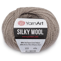 Пряжа YarnArt 'Silky Wool' 25гр 190м (35% шелковая вискоза, 65% шерсть мериноса)