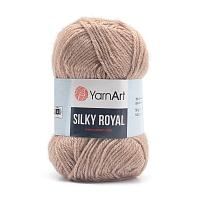 Пряжа YarnArt 'Silky Royal' 50гр 140м (35% шелковая вискоза, 65% шерсть мериноса) (437 бежевый)
