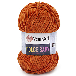 Пряжа YarnArt 'Dolce Baby' 50гр 85м (100% микрополиэстер) (778 оранжевый)