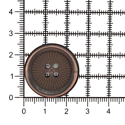 0314-2065D Пуговица 40L (25мм) 4 прокола, пластик
