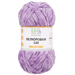 Пряжа Вязь 'Велюровая 120' 100гр 120м (100% полиэстер)