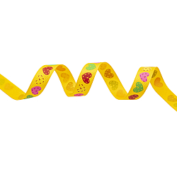 Лента репсовая 'Сердечки' 1,5см*22,86м
