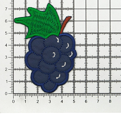 7021 Термоаппликация 'Виноград', 55*73мм упак/10 шт