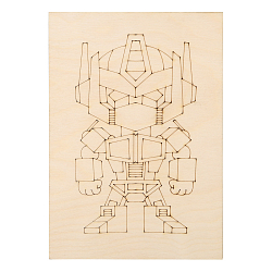 L-2308 Набор досок для выжигания, выпиливания, рисования 'Трансформеры', 4 шт, формат А5