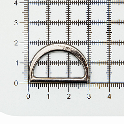 819-035 Полукольцо литое 25мм (30*20мм) цв.металл