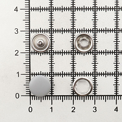 Кнопка трикотажная (закрытая) 9,5мм цв.металл/цв.эмаль (уп.~144шт) NEW STAR