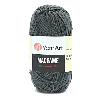 Пряжа YarnArt 'Macrame' 90гр 130м (100% полиэстер) (159 серый)