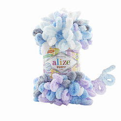 Пряжа Alize 'Puffy Color' 100г 9м (100% микрополиэстер)