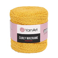 Пряжа YarnArt 'Curly Macrame' 500гр 195м (60% хлопок, 40% вискоза и полиэстер) (764 желтый)
