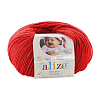 Пряжа ALIZE 'Baby wool' 50гр. 175м. (20% бамбук, 40% шерсть, 40% акрил) ТУ 56 красный