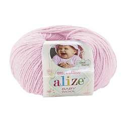 Пряжа ALIZE 'Baby wool' 50гр. 175м. (20% бамбук, 40% шерсть, 40% акрил) ТУ