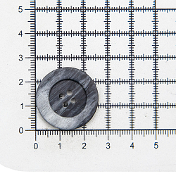 392489/4 40 (3903) Пуговица 40L (25мм) 4 прокола, пластик, серый матовый