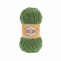 Пряжа ALIZE 'Softy' (100% микрополиэстер) (485 зеленая черепаха)
