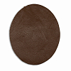 206 Заплатка термоклеевая из кожи овал малый 9,4*11,4см, 2шт в уп., 100% кожа 02 светло-коричневый