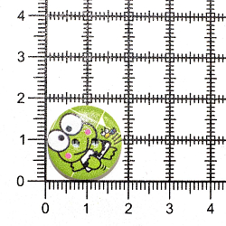 Пуговица 'Мультяшные персонажи' 28L (18мм) 2 прокола, дерево