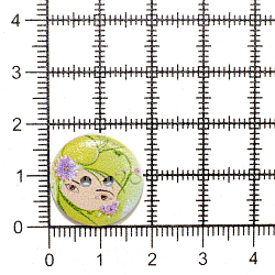 Пуговица 'Разное' 28L (18мм) 2 прокола, дерево