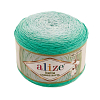 Пряжа Alize 'Bella Ombre Batik' 250г 900м (100% хлопок) 7408 мятный