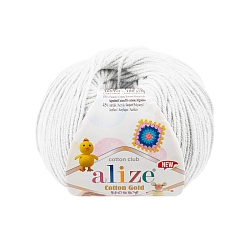 Пряжа Alize 'Cotton Gold Hobby NEW' 50г 165м (55% хлопок, 45% акрил)