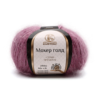 Пряжа Камтекс 'Мохер голд' 50гр. 250м. (60% мохер, 20% хлопок, 20% акрил) (088 брусника)