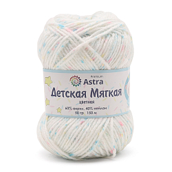 Пряжа Astra Premium 'Детская мягкая цветная' (Baby Soft Color) 50гр 150м (60% акрил, 40% нейлон)