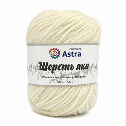 Пряжа Astra Premium 'Шерсть яка' (Yak wool) 100гр 120м (+/-5%) (25%шерсть яка, 50%шерсть, 25%фибра)