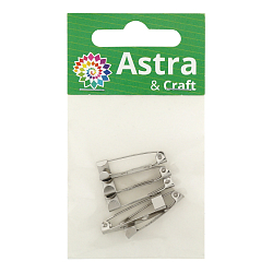 Булавка основа для броши, 25мм, 5 шт/уп, Astra&Craft