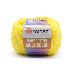 Пряжа YarnArt 'Baby cotton multicolor' 50гр 165м (50% хлопок, 50% акрил)