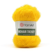Пряжа YarnArt 'Mohair trendy' 100гр 220м (50% мохер, 50% акрил) (136 желтый)